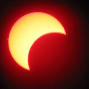 Partial solar eclipse by Mike Dryland